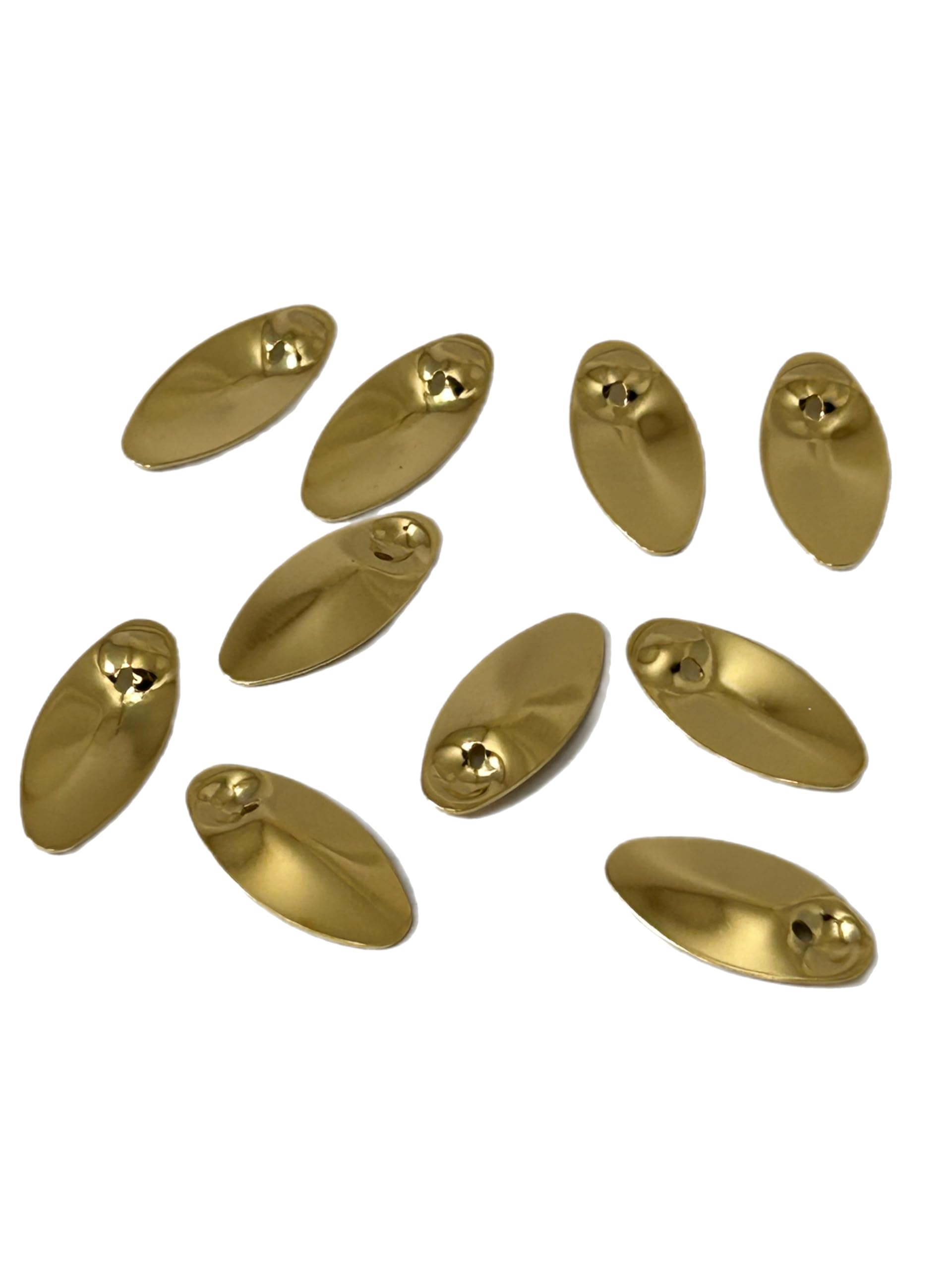 Circle B Tackle brass inline spinner blade size 5 optimized for larger lures and deeper water.