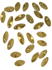 Circle B Tackle brass inline spinner blade size-1 for custom lures with added flash