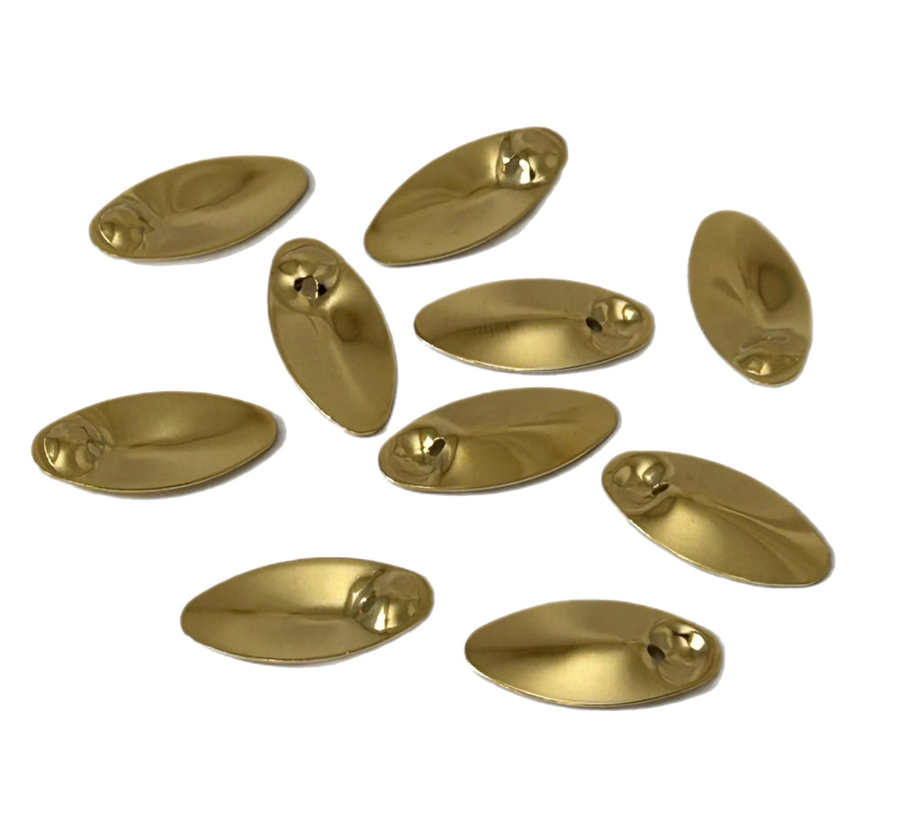 Circle B Tackle brass inline spinner blade size-5 delivers high-speed action and sparkle