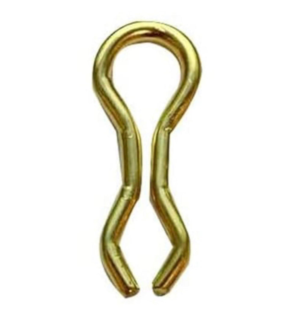 Circle B Tackle brass wire eyes size one shown in sturdy pack for easy installation.