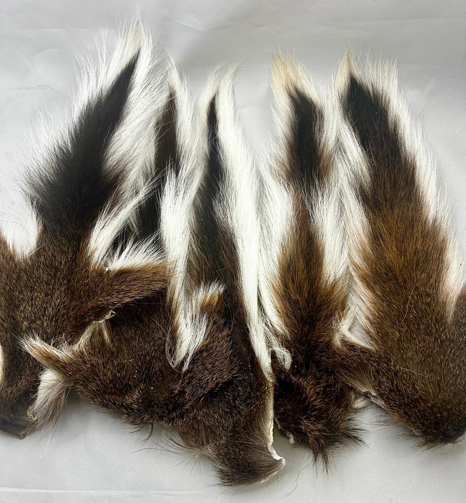 Circle B Tackle natural bucktails showing irregularity as authentic character.