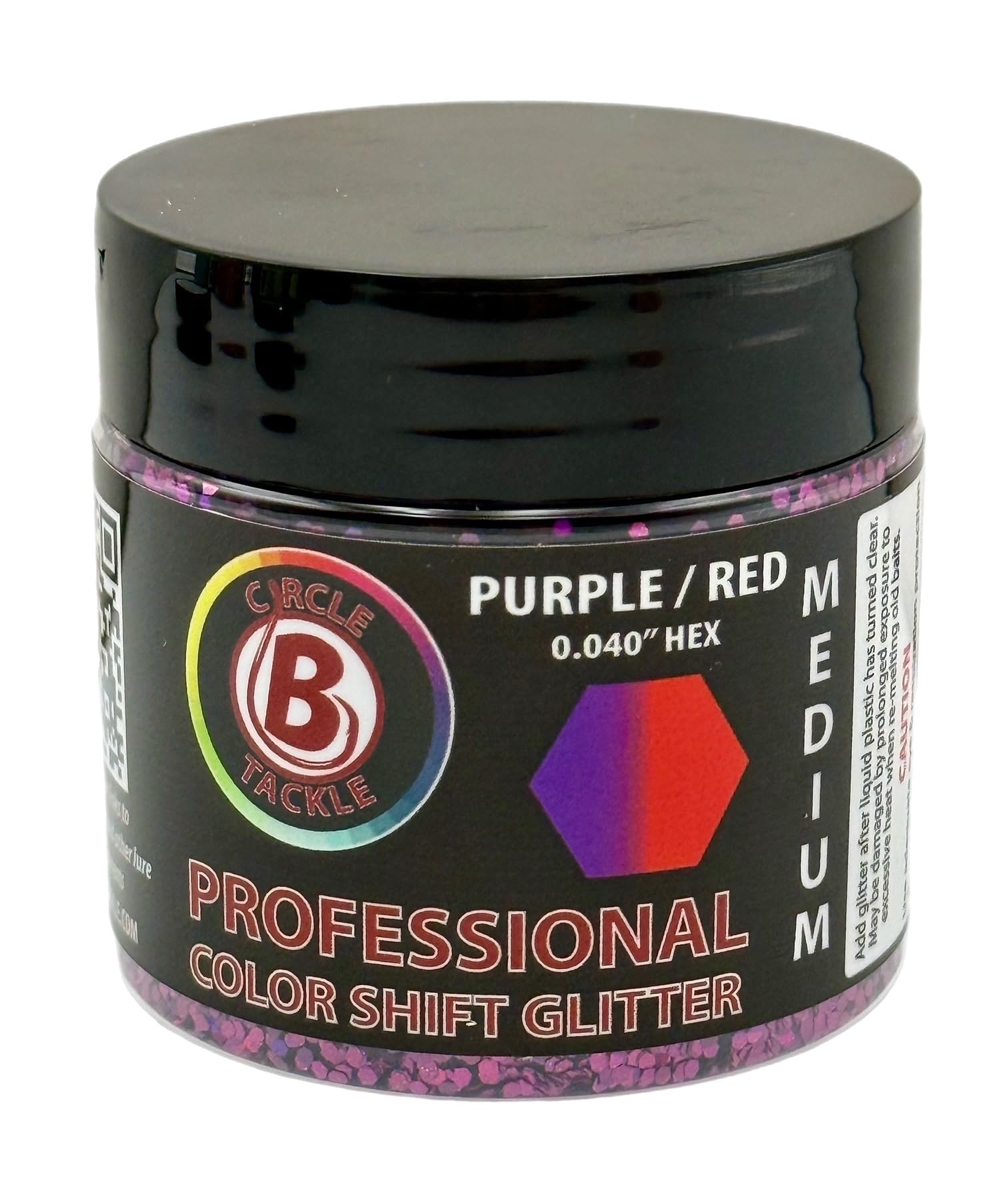 Circle B Tackle chameleon hex glitter size .040 for detail.