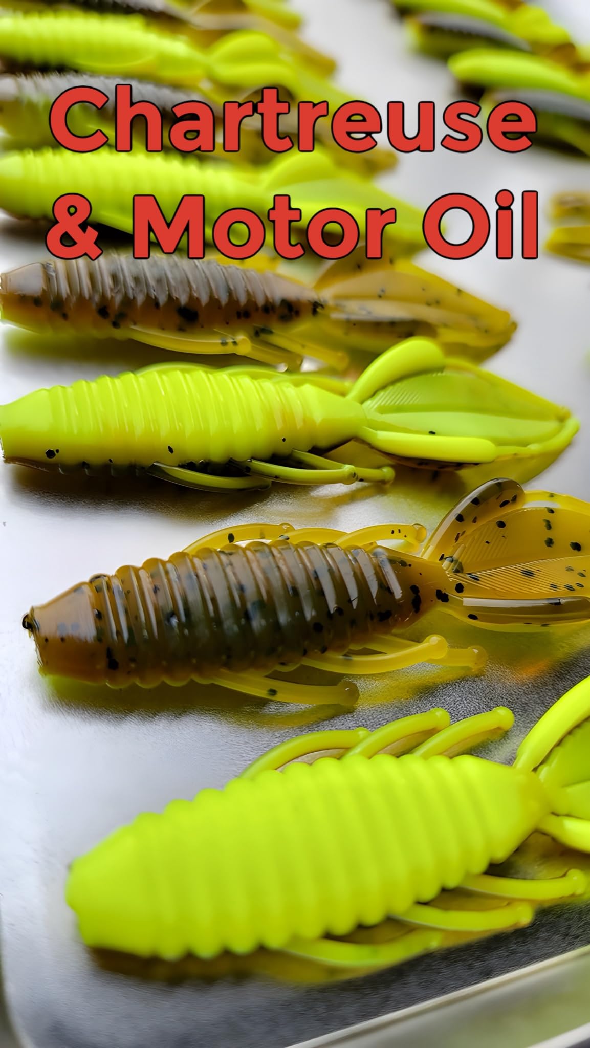 Circle B Tackle chartreuse colorant 2oz packaging for convenient on-the-go use.