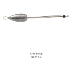 Circle B Tackle Do It Mold Claw Sinker 3 oz ensures reliable hold in heavy surf and currents