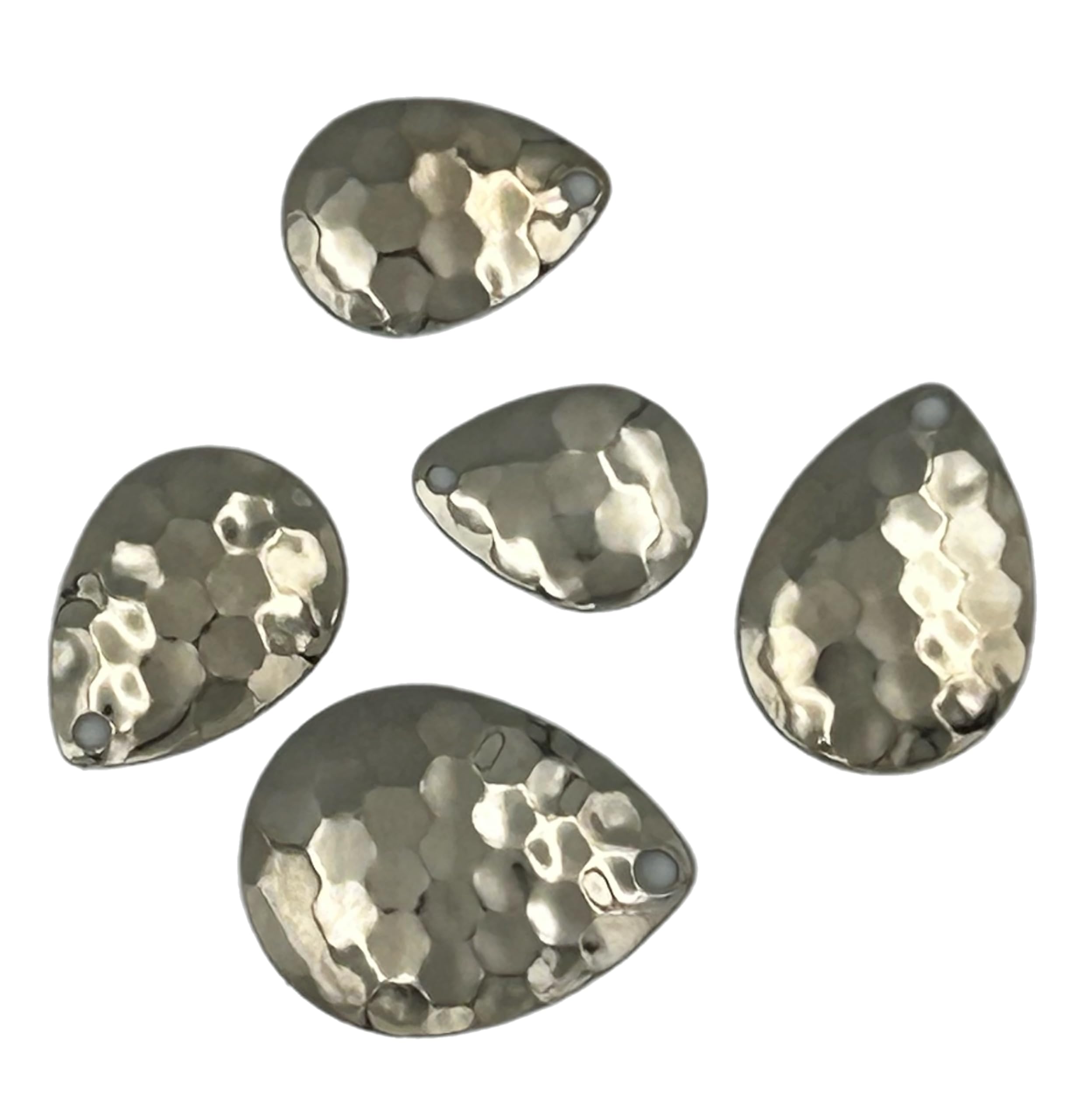 Circle B Tackle 25-pack Colorado Nickel Hex blades, versatile for saltwater and freshwater fishing