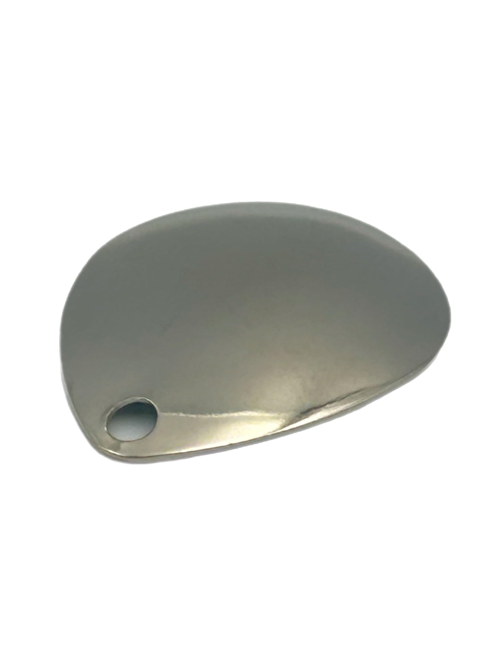 Circle B Tackle Colorado Nickel Smooth Spinner Blade 25-pack, ideal for DIY lure making.