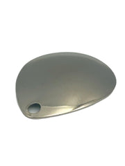Circle B Tackle Colorado Nickel Smooth Spinner Blade 25-pack, ideal for DIY lure making.