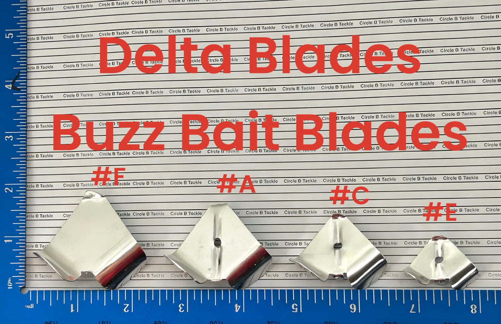 Circle B Tackle Delta Buzz blade, premium quality, for DIY lure making and replacements.
