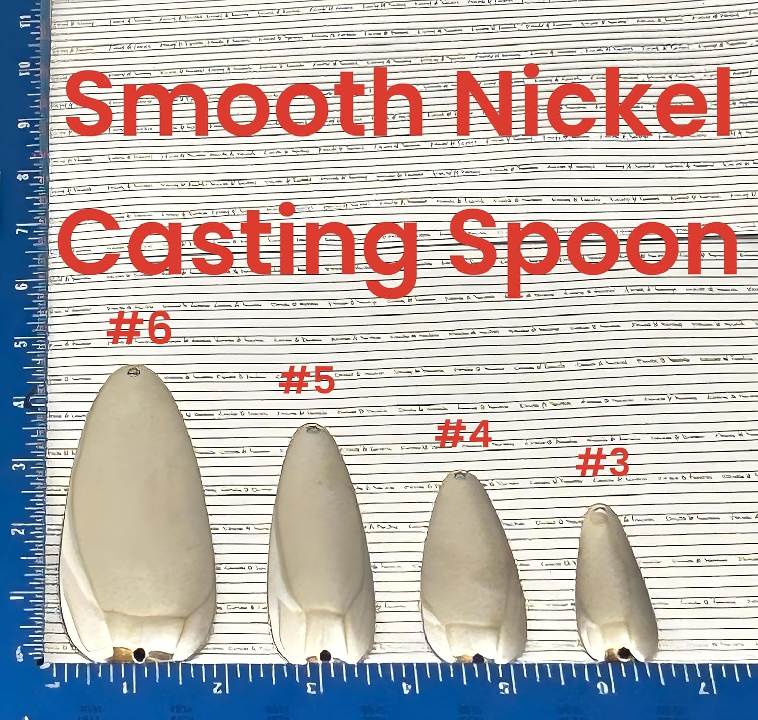 Circle B Tackle nickel finish DIY lure spoons ideal for custom lures and fluttering action