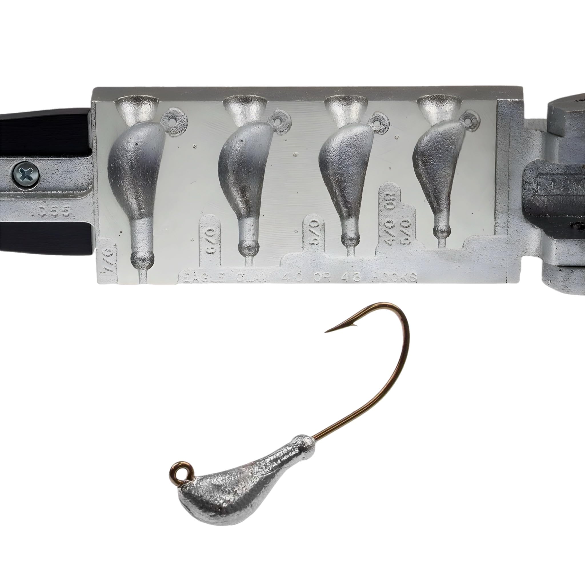 Circle B Tackle Do It Banana Jig 3/4 oz close-up showing snag-resistant nose-diving design.