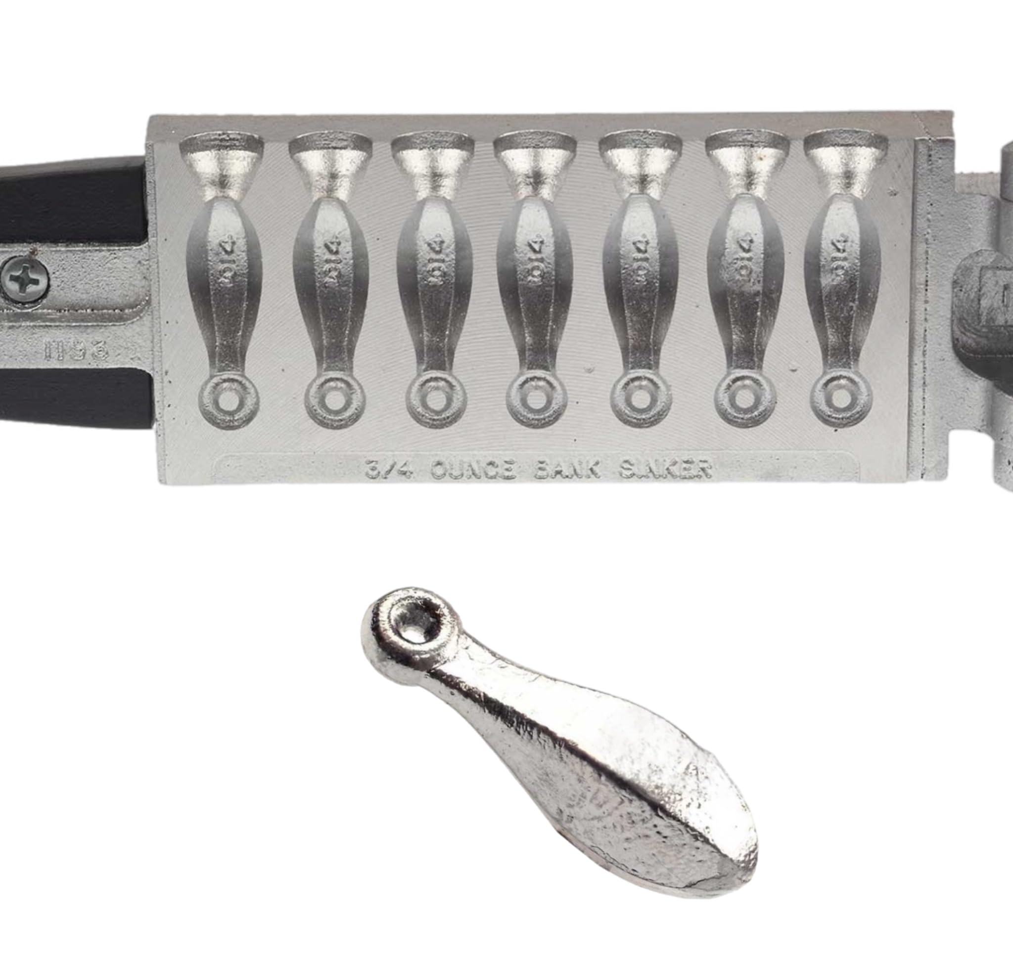 Circle B Tackle Do It Bank Sinker 3/4 oz front view enables quick depth control