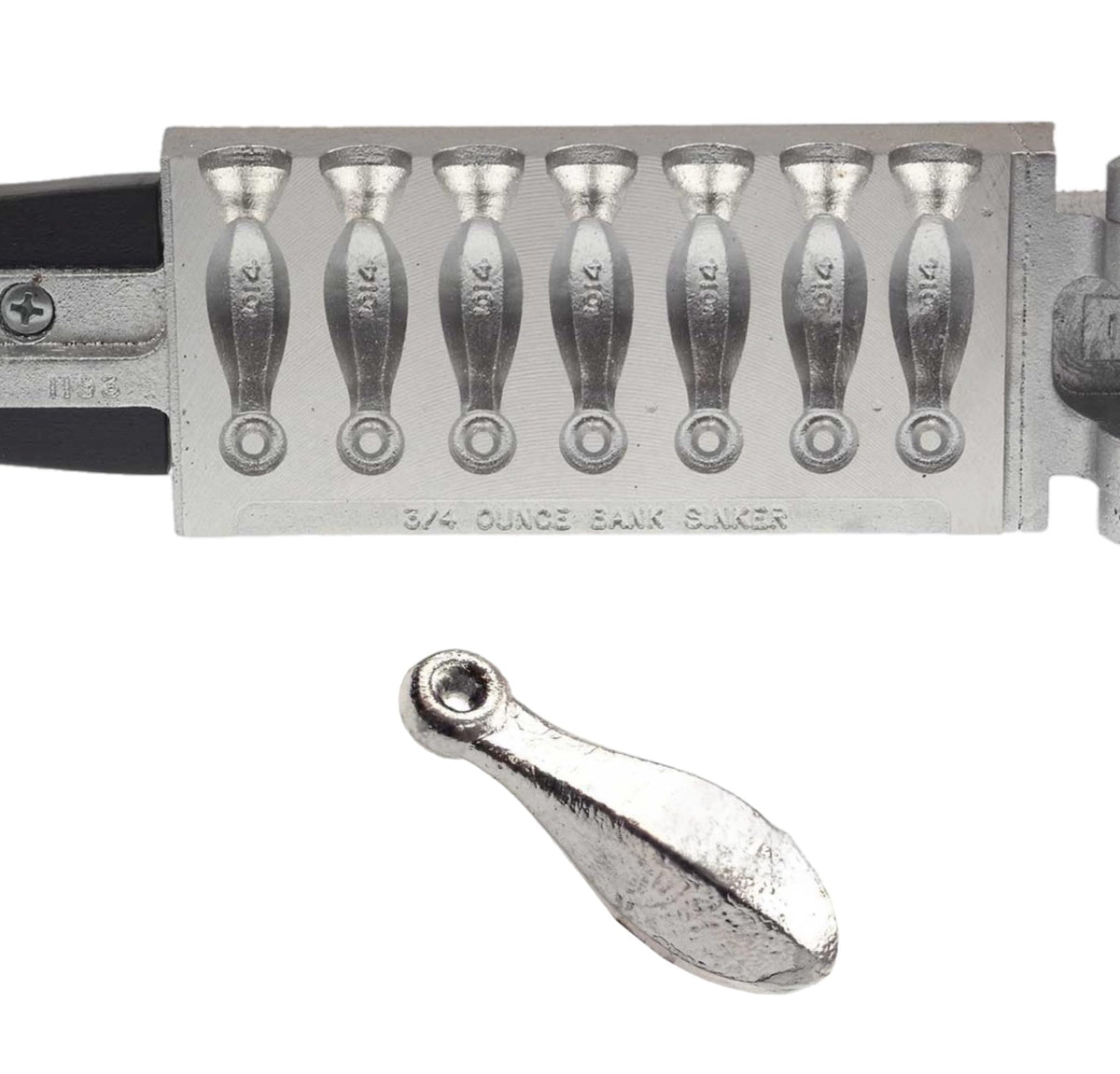 Circle B Tackle Do It Bank Sinker 3/4 oz front view enables quick depth control