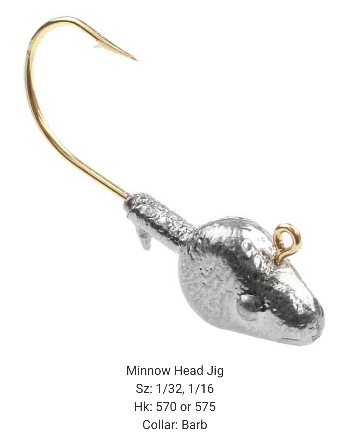 Circle B Tackle Do It Mold Minnow Head Jig 1-16oz for targeted presentations and quick hookups