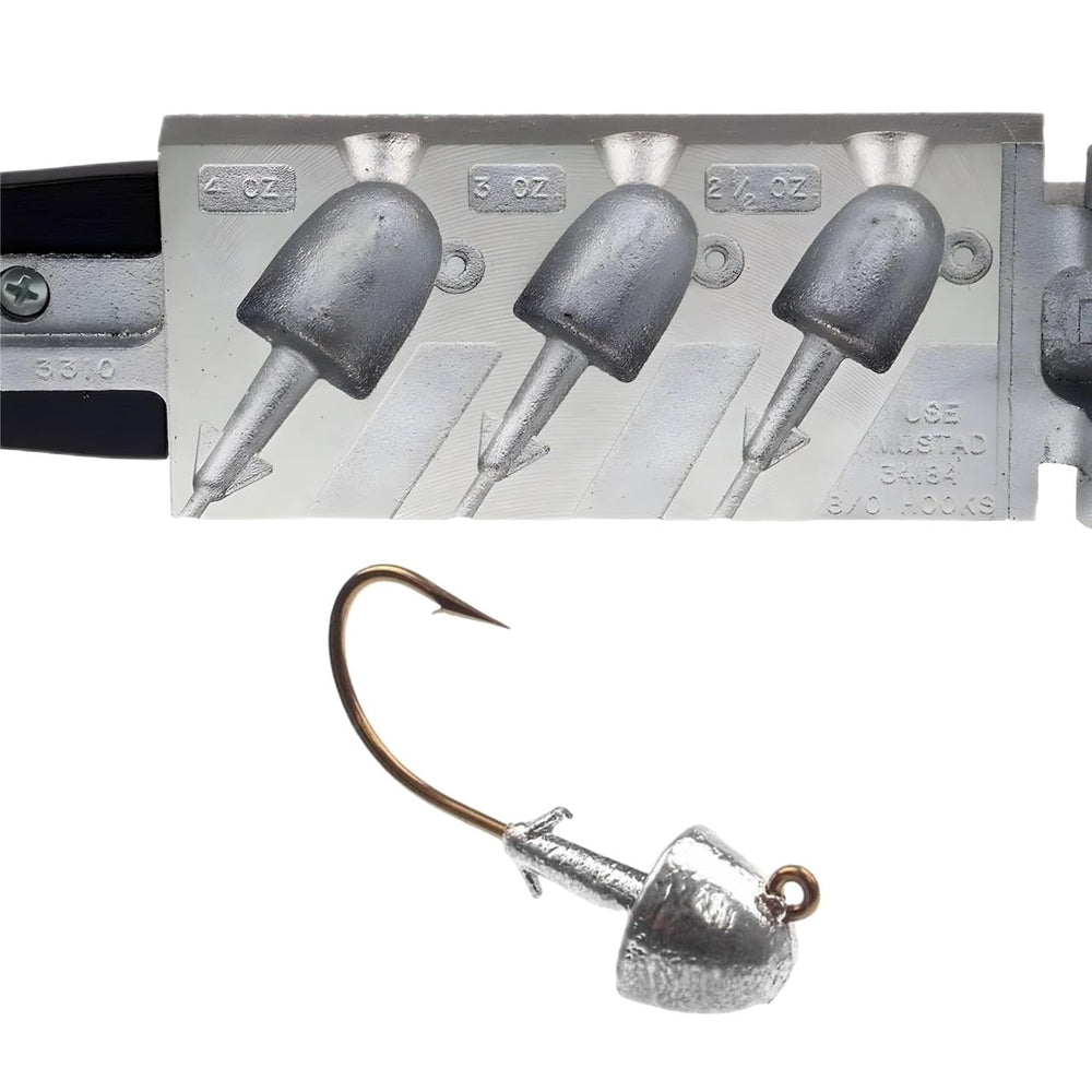 Circle B Tackle Do It Mold Bullet Nose Jig 2-1/2 oz ready for precise jigging action.
