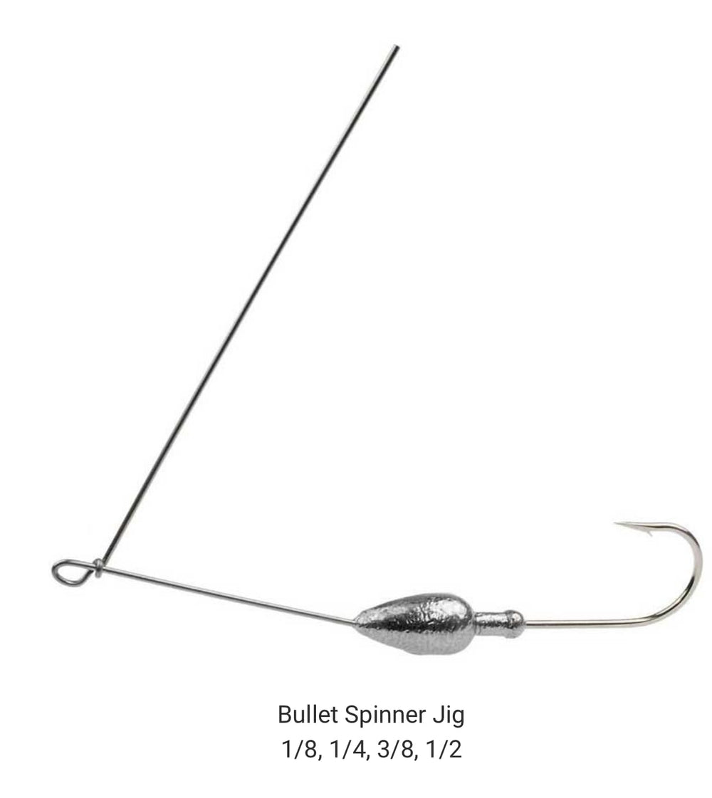 Circle B Tackle Do It Mold Bullet Spinner Jig in action highlights 1/8–1/2 oz options for precise casting.