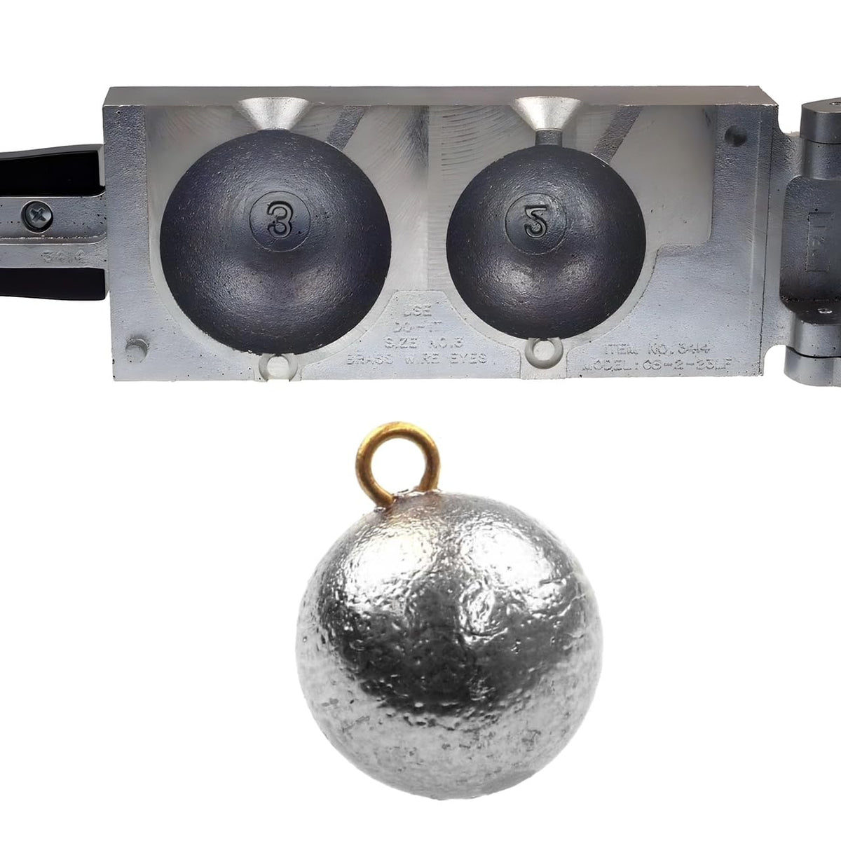Circle B Tackle Do It Mold Cannon Ball Sinker 2 lb with fast drop and depth reach.