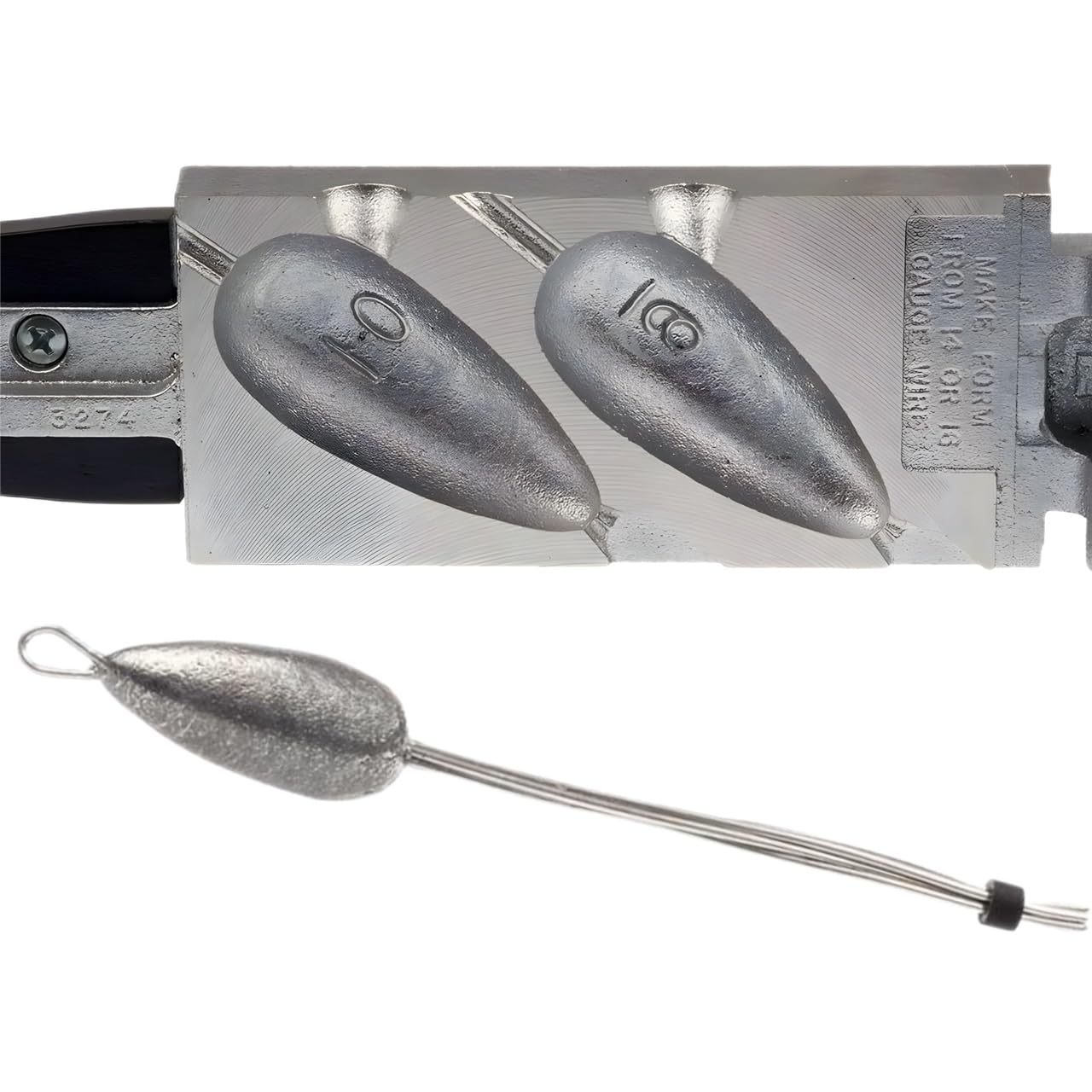 Circle B Tackle Do It Mold Claw Sinker 9oz, ready for surf fishing in swift currents.