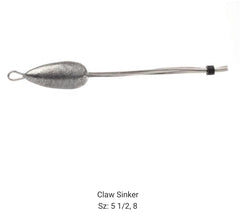 Circle B Tackle Do It Mold Claw Sinker with wire-form setup for easy rigging
