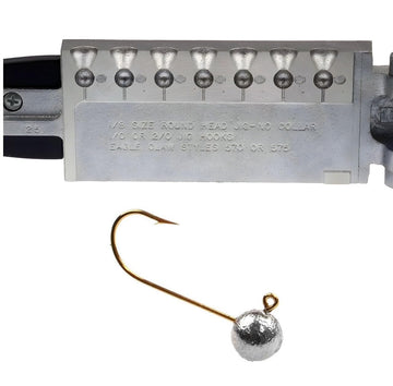Circle B Tackle Do It Mold PRO-101 round head jig, 1/8 oz, for fast, clean pours.