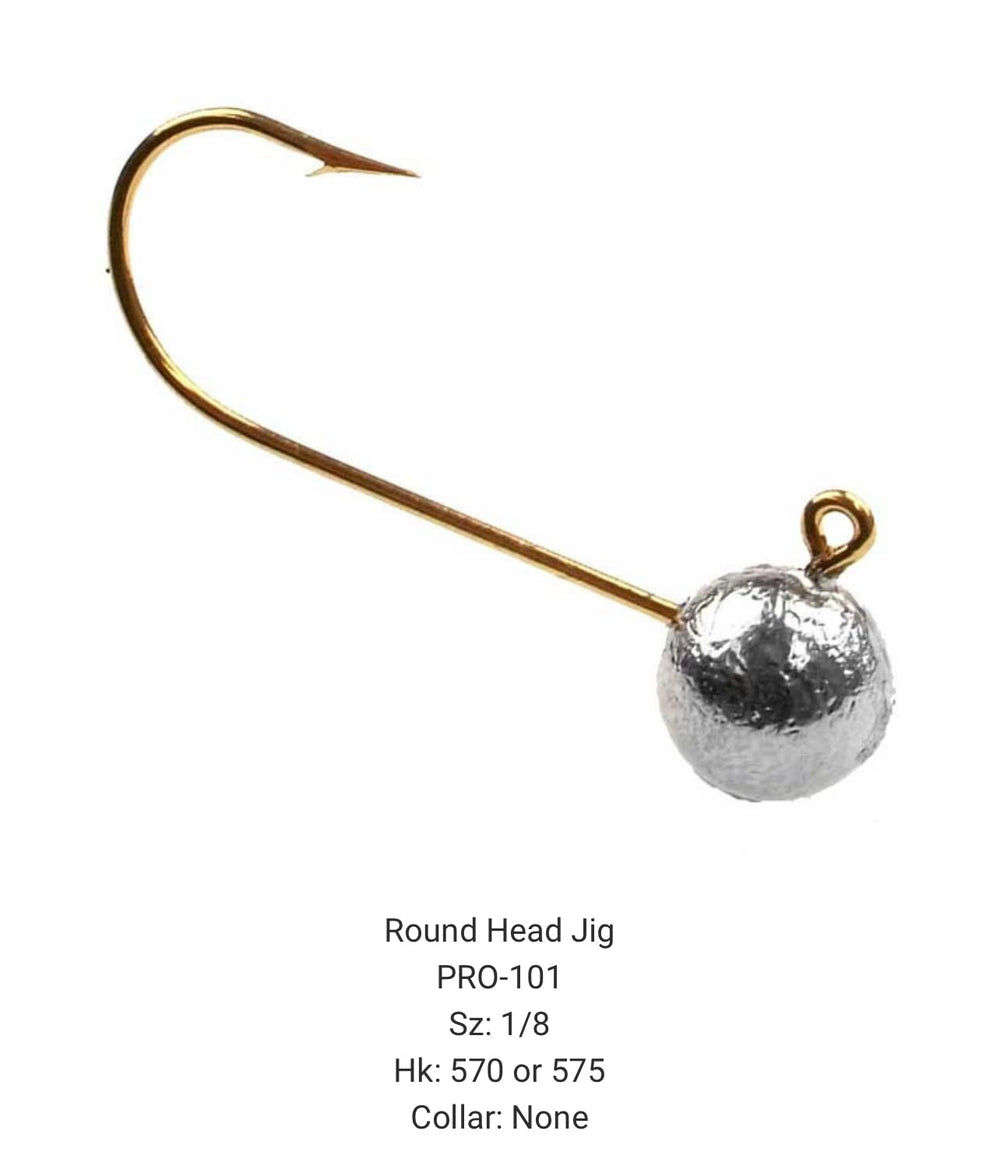 Circle B Tackle PRO-101 round head jig illustration with 7 cavities enabling rapid production.