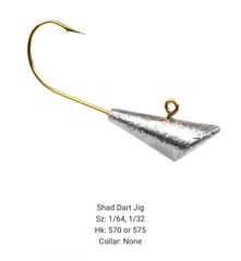 Circle B Tackle Do It Mold Shad Dart Jig 1/32 oz angled shot for mid-depth use