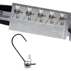 Circle B Tackle Do It Mold Trokar round head jig with Screw-Loc, 1/8 oz, secure assembly.