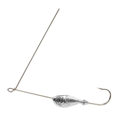 Circle B Do It Mold Ultra Minnow Spinner Jig hook detail shows 4/0 or 5/0 options
