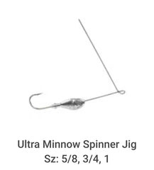 Circle B Do It Mold Ultra Minnow Spinner Jig in-water action shows lure movement