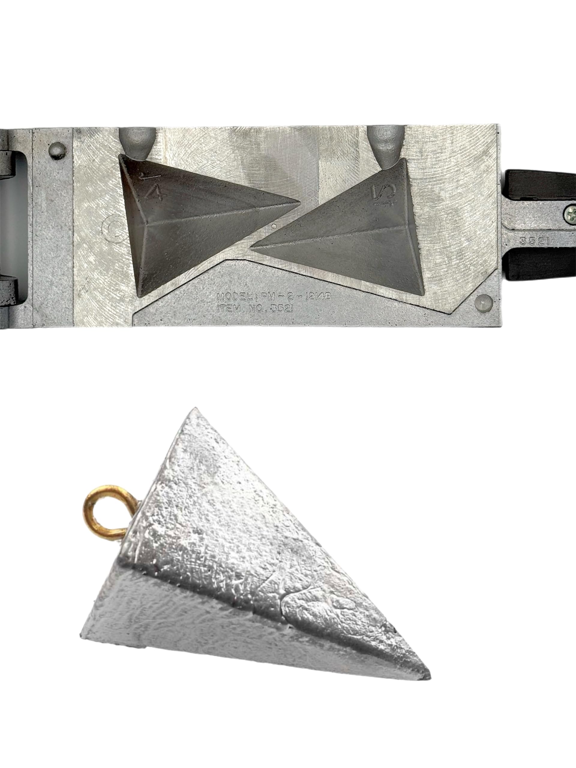 Circle B Tackle Do It Pyramid Sinker 12oz with rugged cast design for reliable sinking