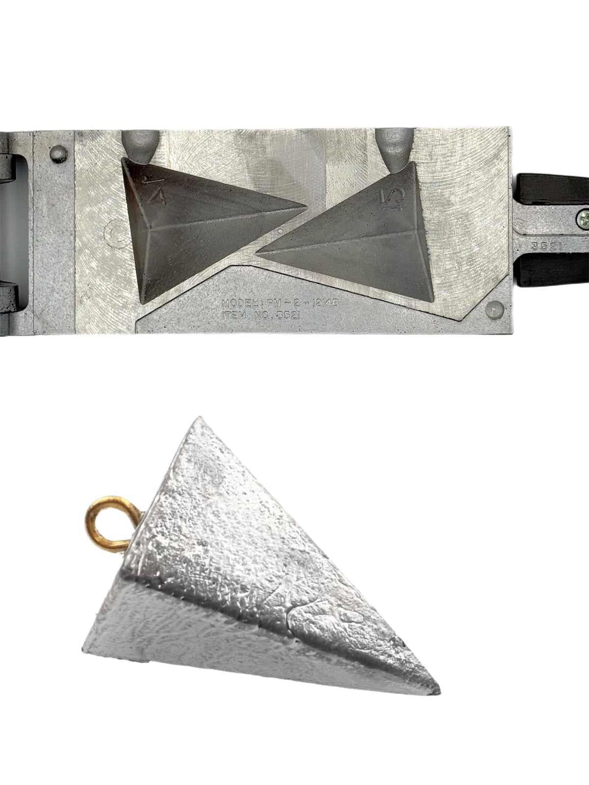 Circle B Tackle Do It Pyramid Sinker 12oz with rugged cast design for reliable sinking