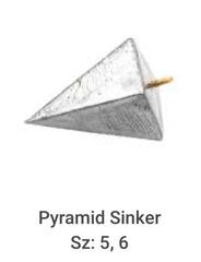 Circle B Tackle Do It Pyramid Sinkers side view highlights burying behavior on soft bottoms