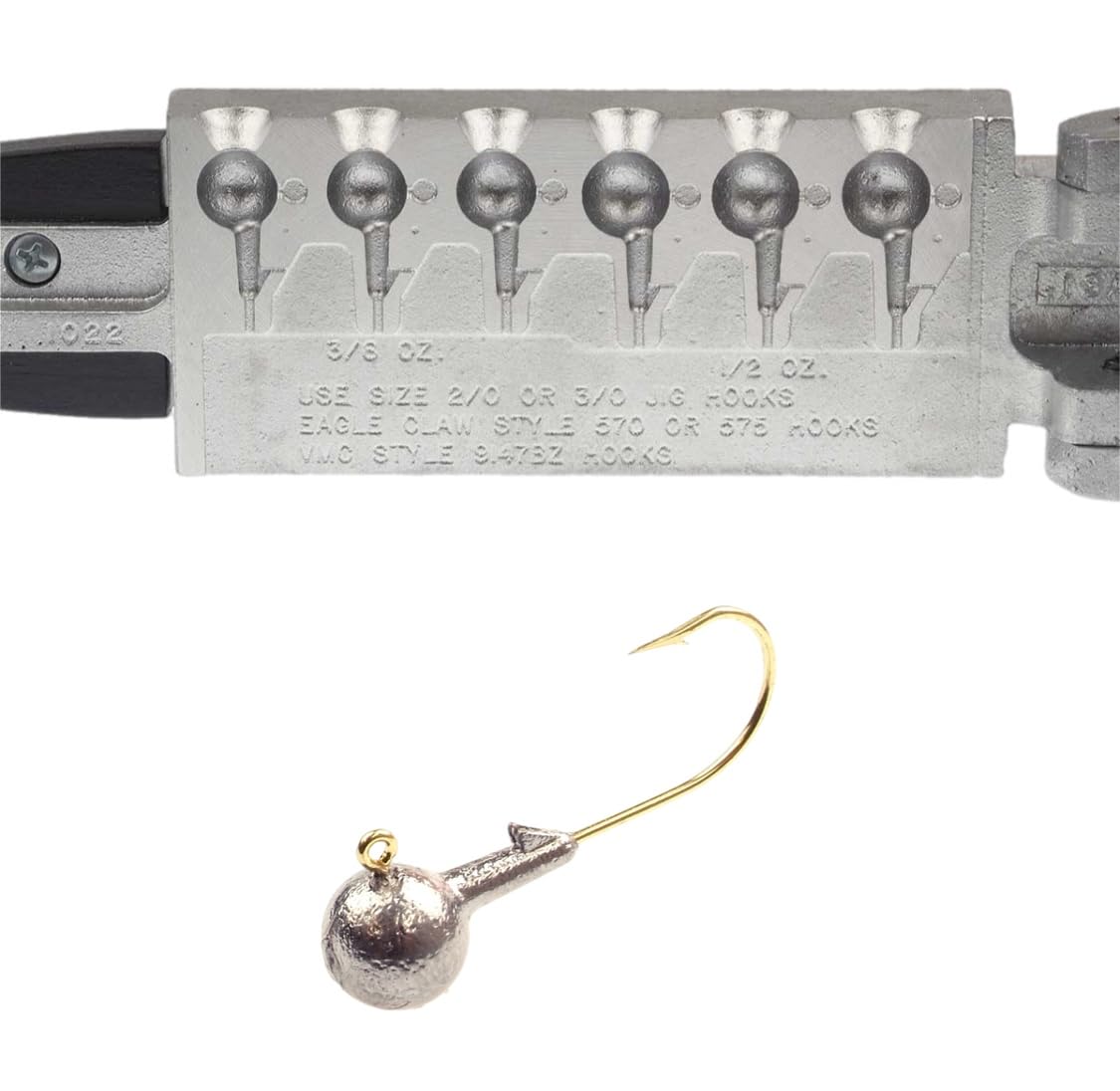 Circle B Tackle Do It Round Head Jig close-up showing sturdy head for versatile jigging
