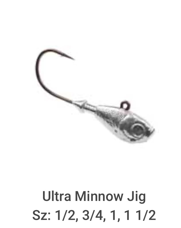 Circle B Tackle Do It Ultra Minnow Jig three-quarter-ounce enables steady casts and deep-water presentation.