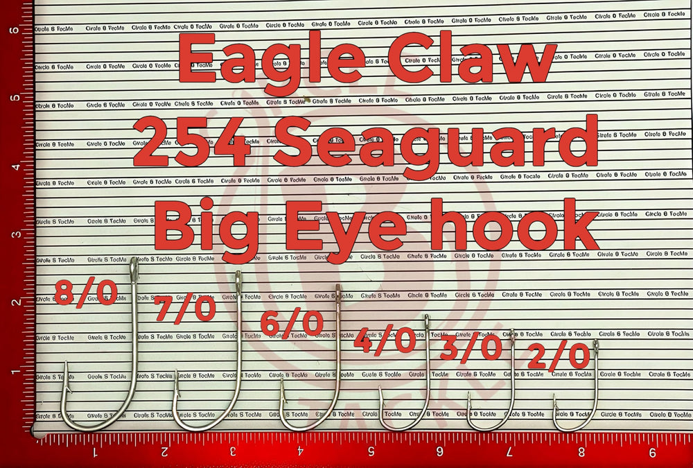 Circle B Tackle Eagle Claw 254 Sea Guard Lazer Sharp point improves hook-up opportunities