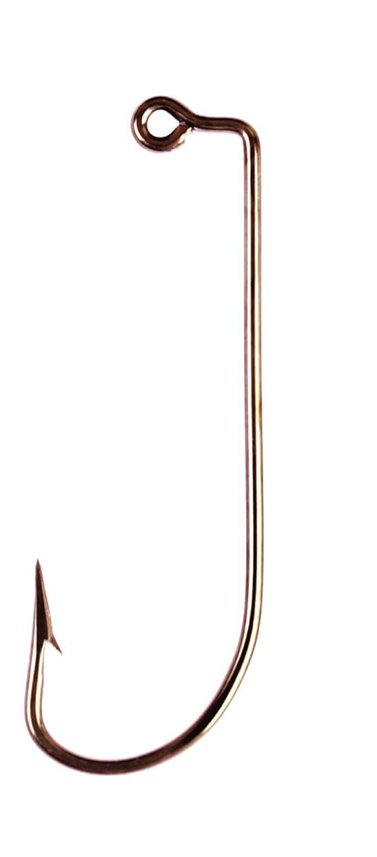 Circle B Tackle Eagle Claw 630 Bronze Jig Hook 90-degree bend for reliable jigging.