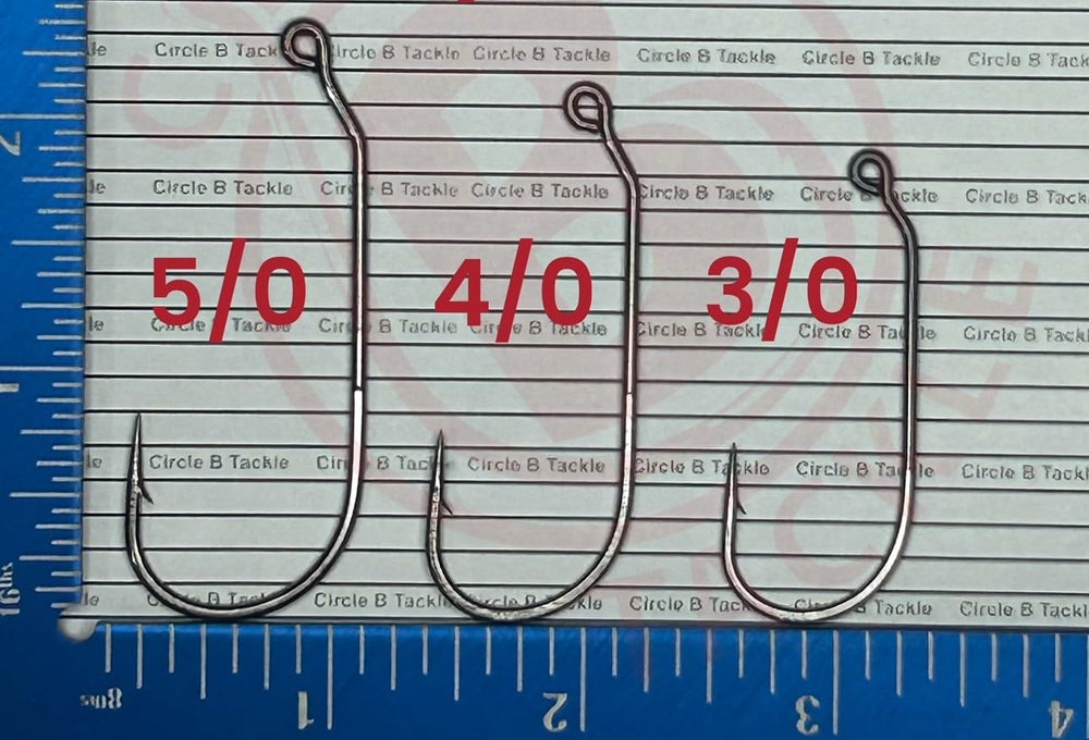 Circle B Tackle Eagle Claw L3886P 30° round-bend jig hook in 100-pack, ideal for bulk jig builds.