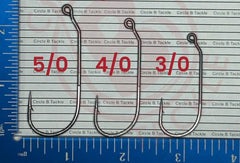 Circle B Tackle Eagle Claw L3886P 30° round-bend jig hook in 100-pack, ideal for bulk jig builds.