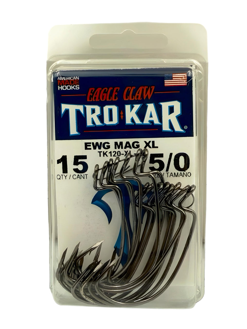 Circle B Tackle TK120 Magworm hook closeup with platinum black finish for heavy cover