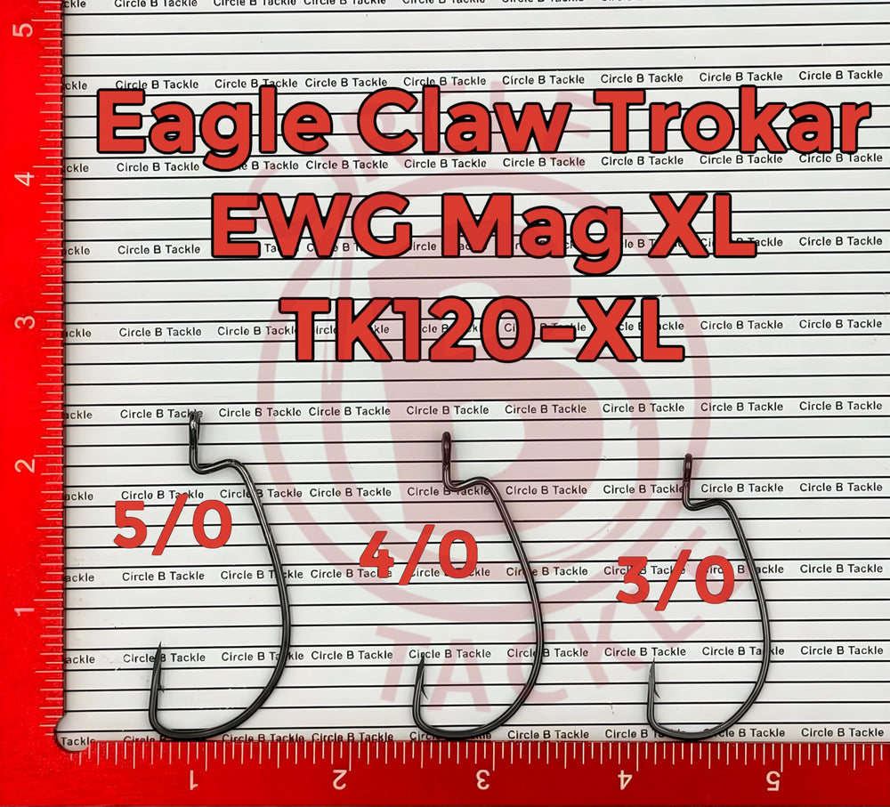 Circle B Tackle TK120 Magworm weedless setup shown in dense vegetation