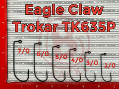 Circle B Tackle Eagle Claw Torkar 635HP platinum black finish on hooks
