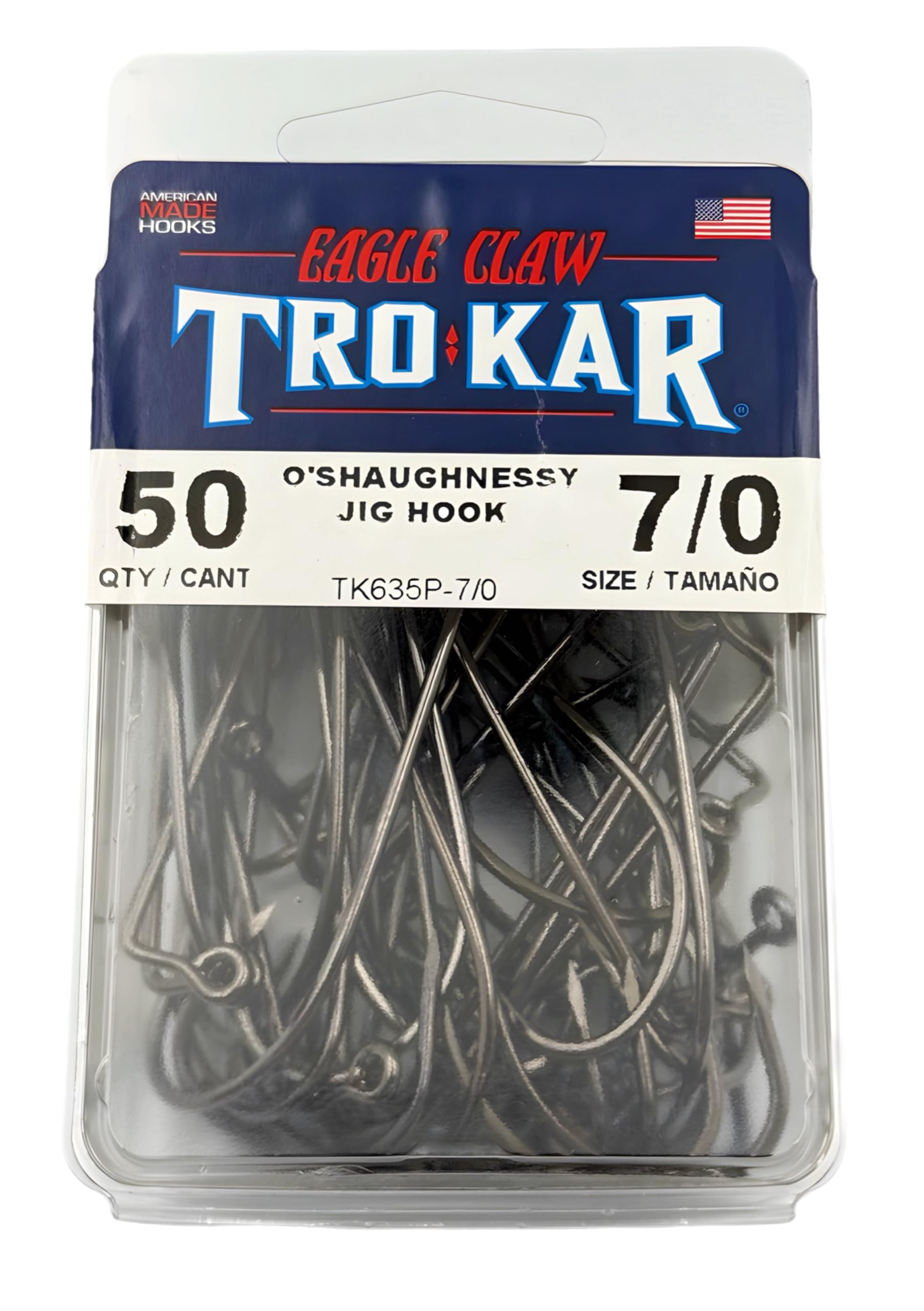 Circle B Tackle Eagle Claw TK635P hook with 90-degree side eye for easier rigging.