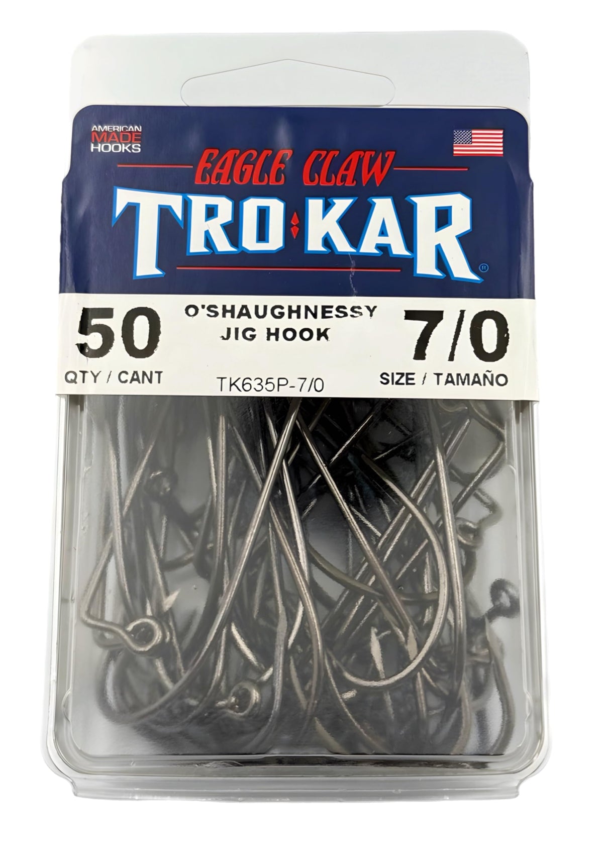 Circle B Tackle Eagle Claw TK635P hook with 90-degree side eye for easier rigging.