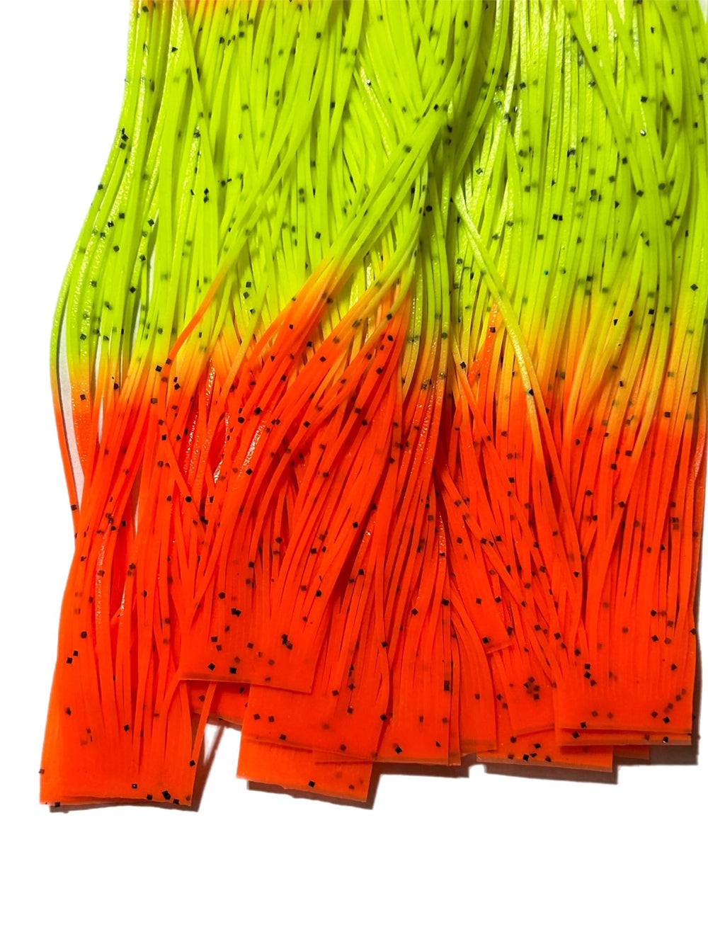 Circle B Firetip skirt with 22 strands boosts color definition for jig or spinnerbait.
