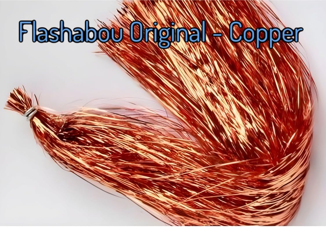 Circle B Tackle Flashabou skirt for offshore lures with translucent shine.