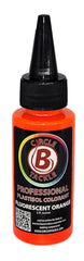Circle B Tackle fluorescent orange colorant bottle for precise plastisol color control