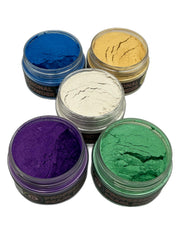 Circle B Tackle Green Yellow Pearl powder applied to a lure adds flash and realism.