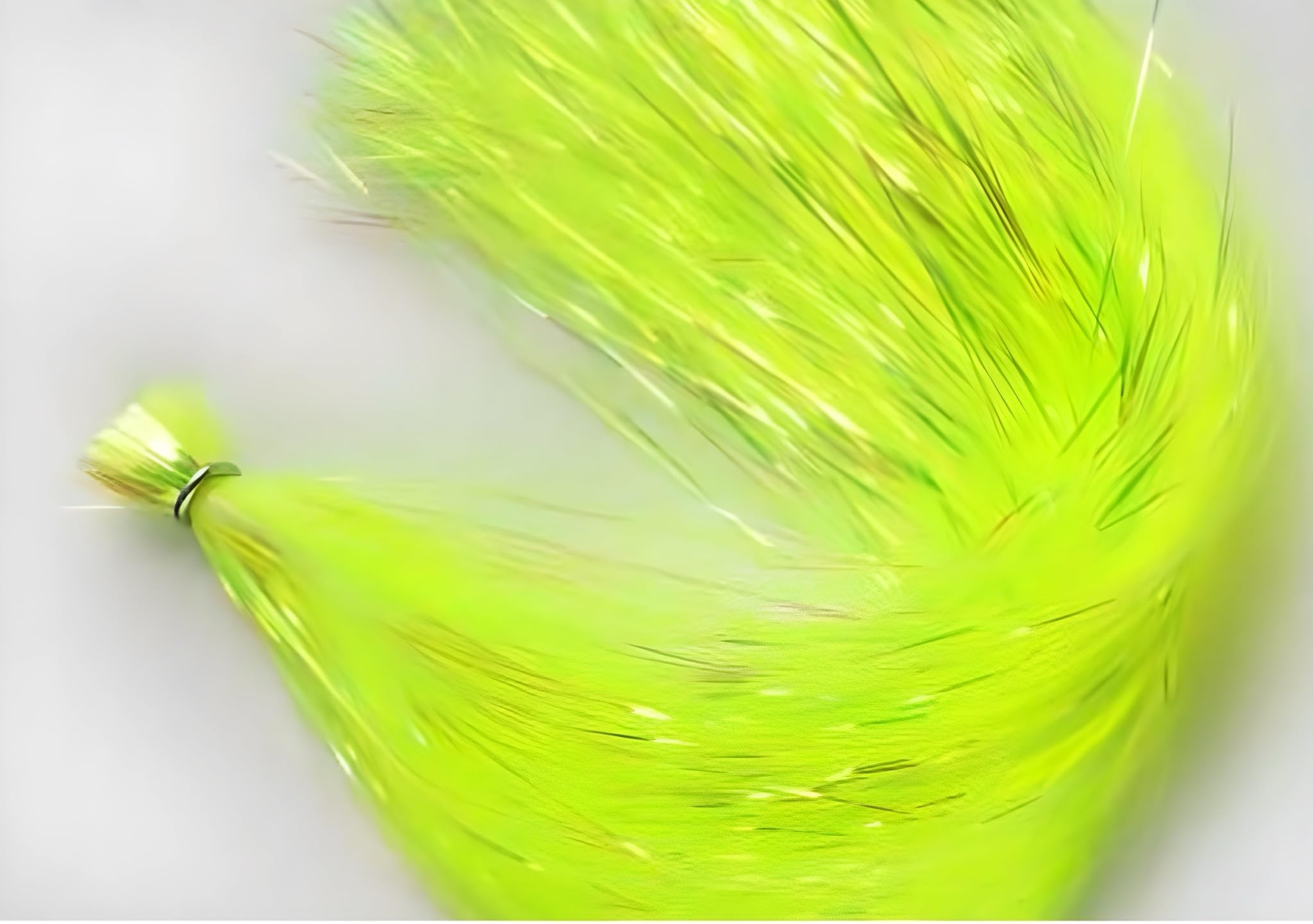 Circle B Tackle Hedron flashabou skirt with dyed-pearl finish for lifelike lure color.