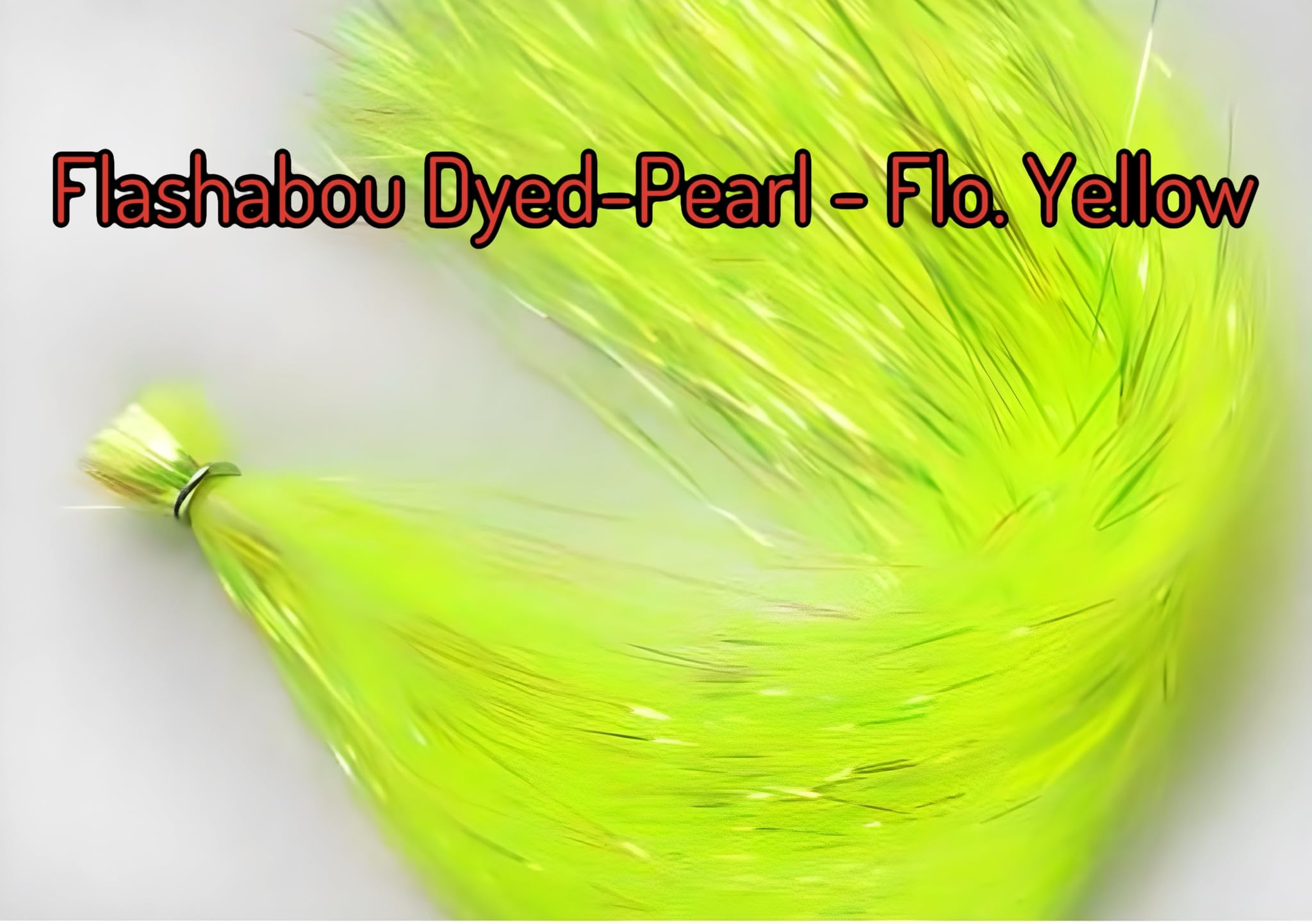 Hedron dyed-pearl flashabou strands create brilliant water reflections for flies and lures.