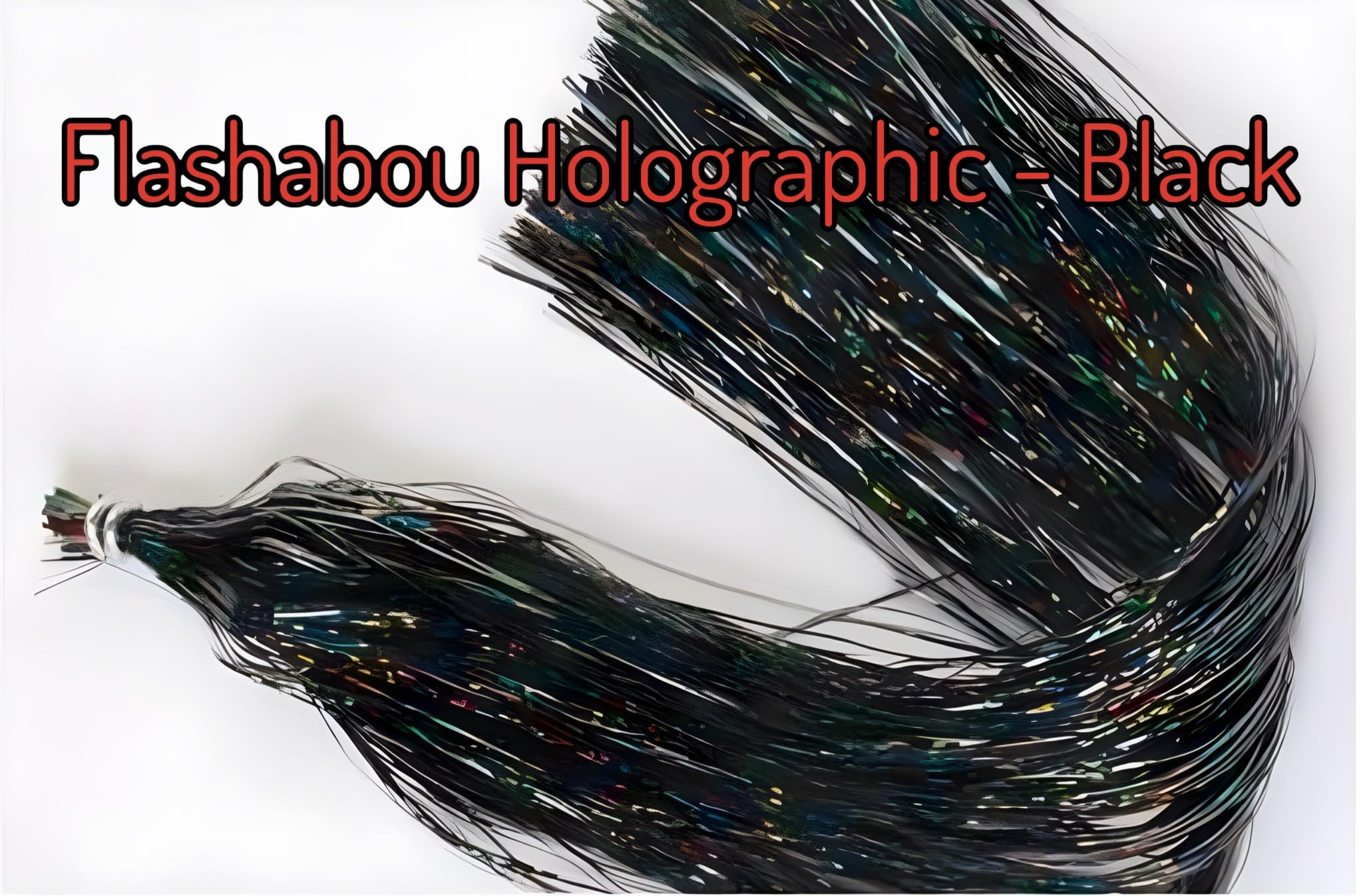 Circle B Tackle Hedron Flashabou in water, showcasing 3D color and movement that attracts.