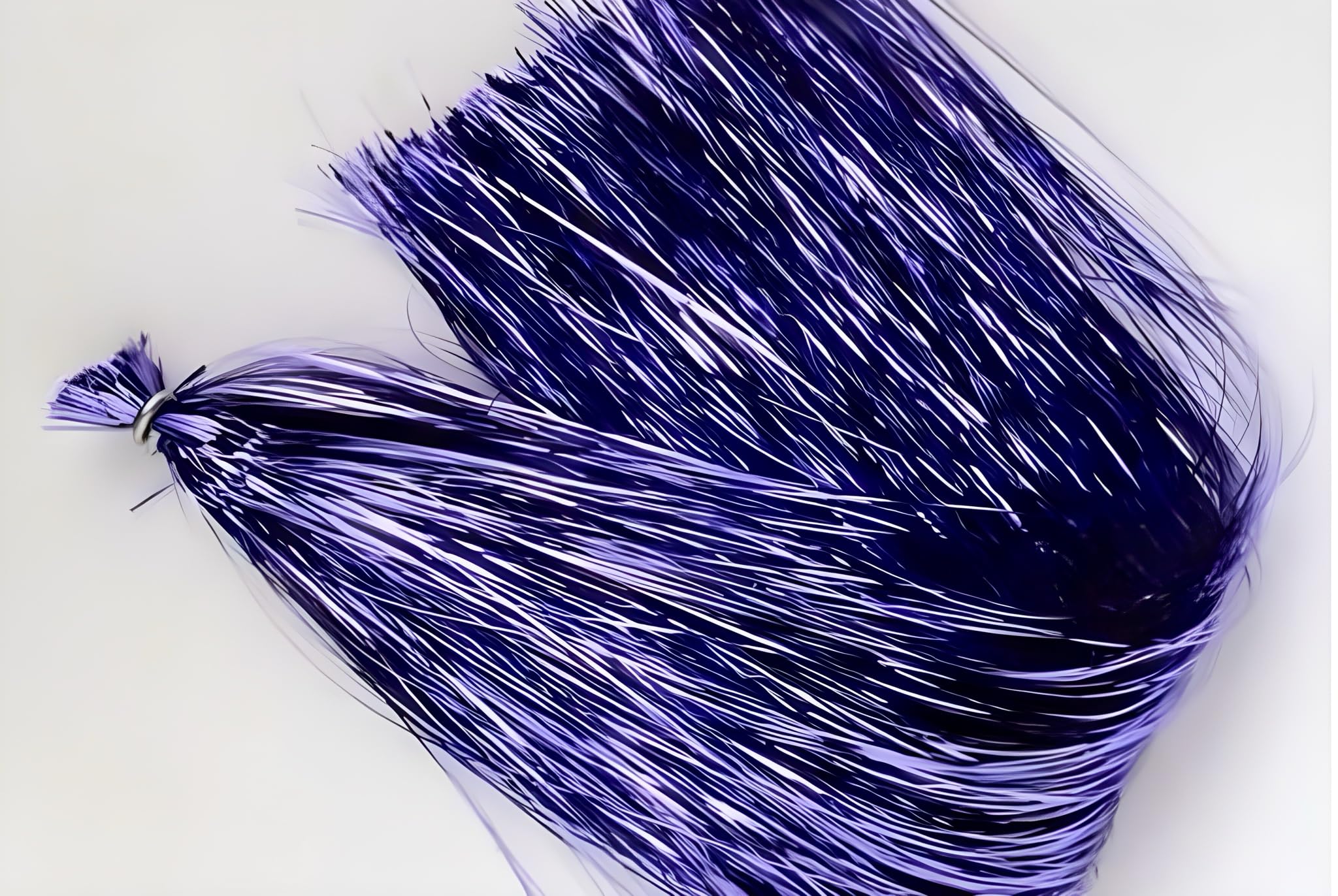 Circle B Tackle Hedron Flashabou original fly tying material in purple with durable reflective shine.